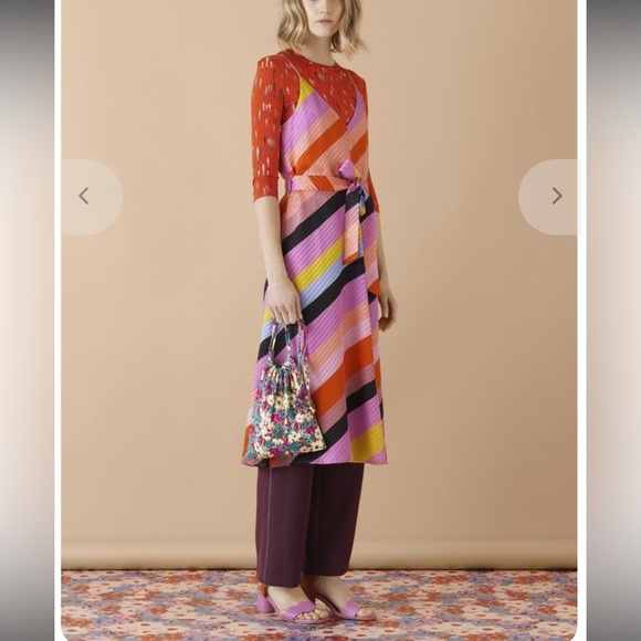 STINE GOYA
GIANNA DRESS - PARALLELS revolve multi color $288 S silk party winter - Picture 2 of 13